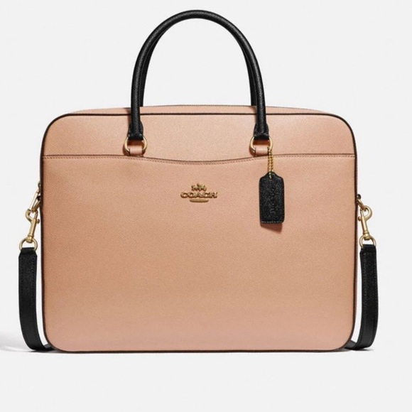 Coach Bags Coach Saffiano Leather Laptop Bag Briefcase Crossbody